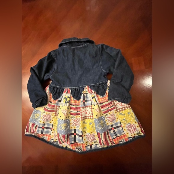 Y2K Dress Denim Patchwork Size 4 - Picture 2 of 7